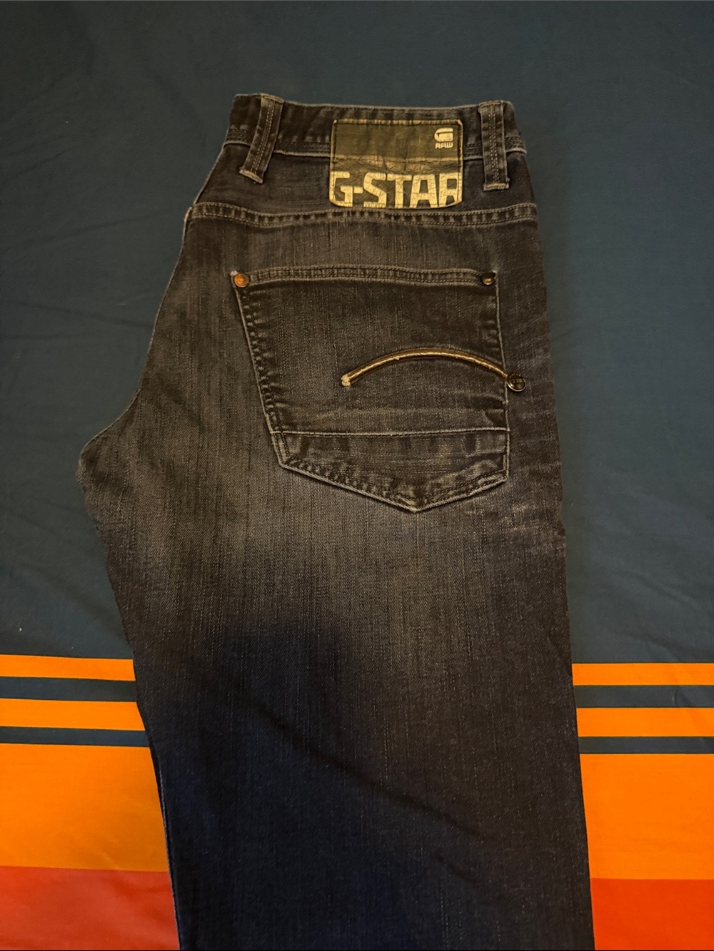 G-Star Men's Slim Straight Dark Indigo Jeans